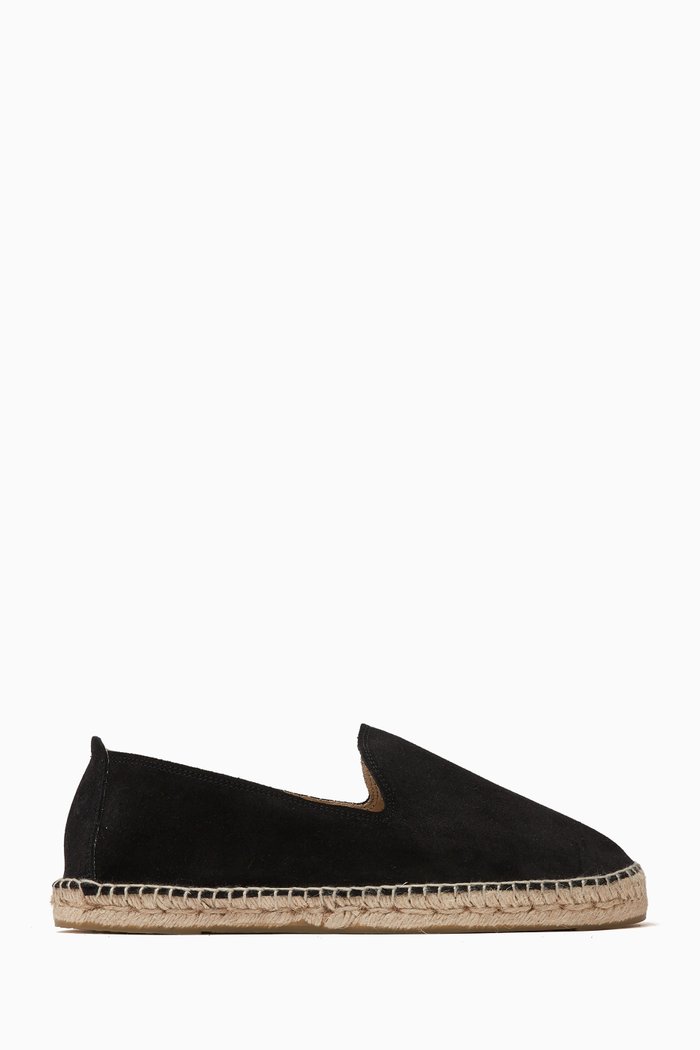 

Logo Espadrilles in Suede, Black