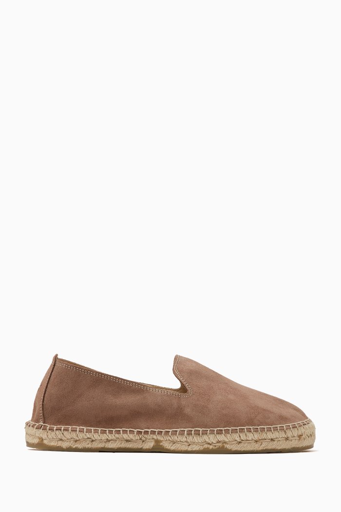 

Logo Espadrilles in Suede, Brown