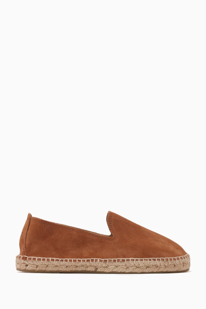 

Logo Espadrilles in Suede, Brown