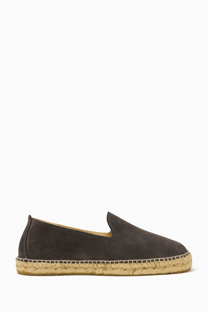 

Logo Espadrilles in Suede, Grey