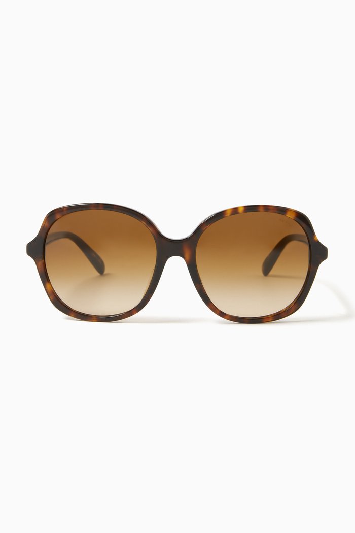 

Round Sunglasses in Acetate, Brown