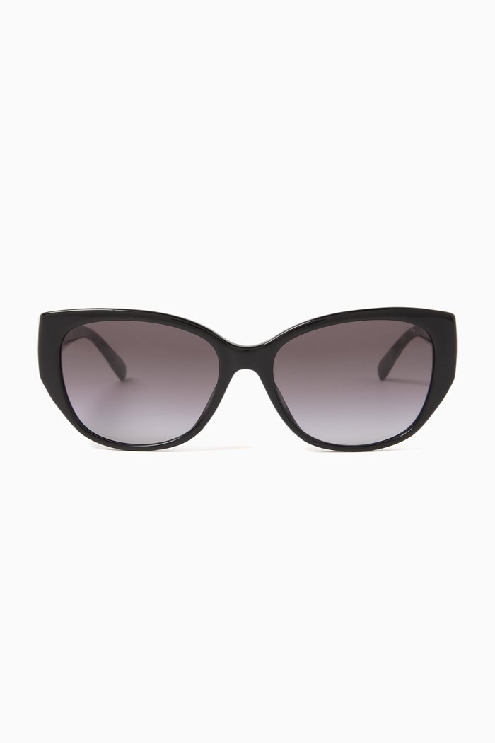 

D-frame Sunglasses in Acetate, Black