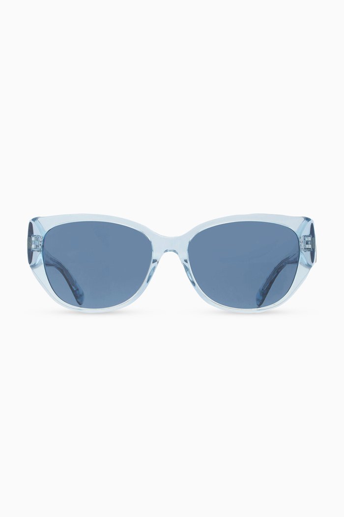 

D-frame Sunglasses in Acetate, Blue