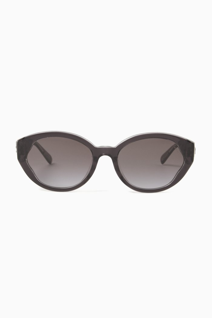 

Cat-eye Sunglasses in Acetate, Black