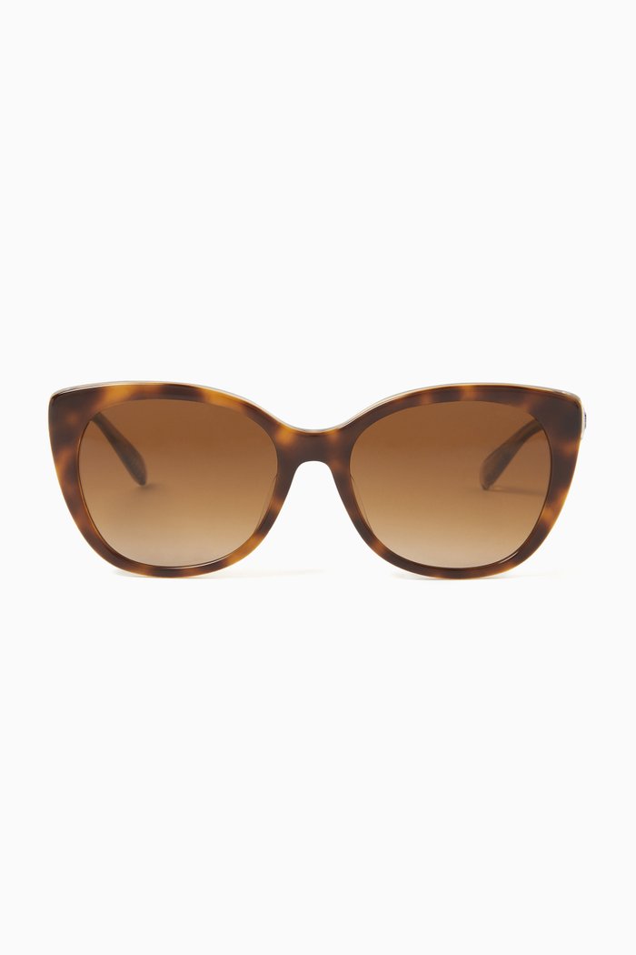 

Cat-eye Sunglasses in Acetate, Brown