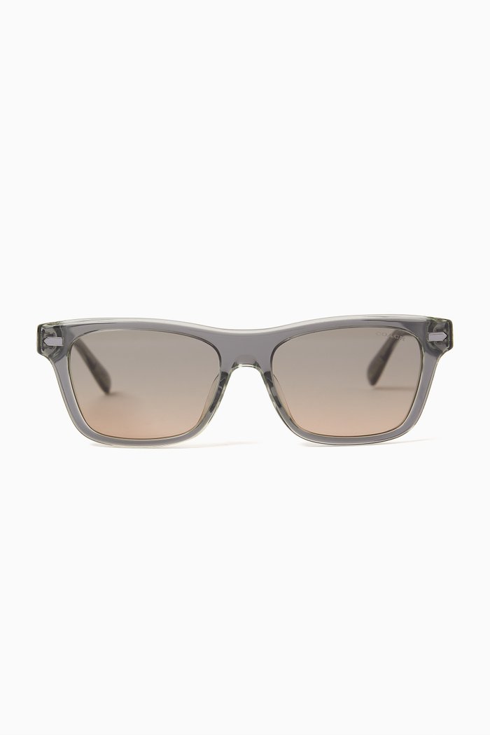 

D-frame Sunglasses in Acetate, Green