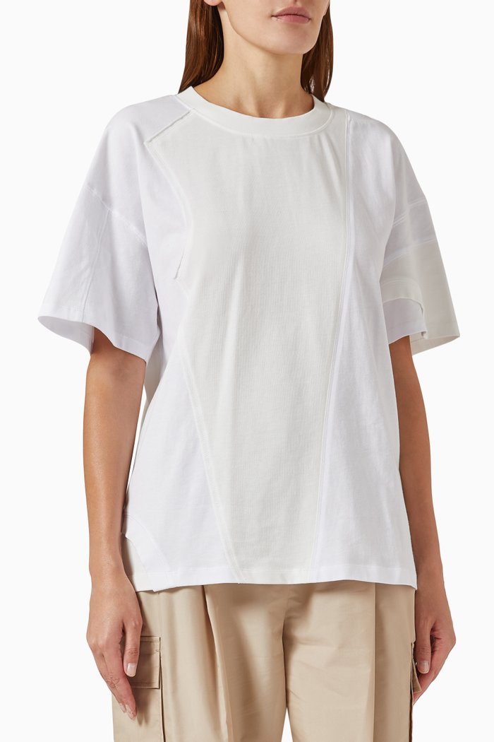 

Deconstructed T-shirt in Jersey, White