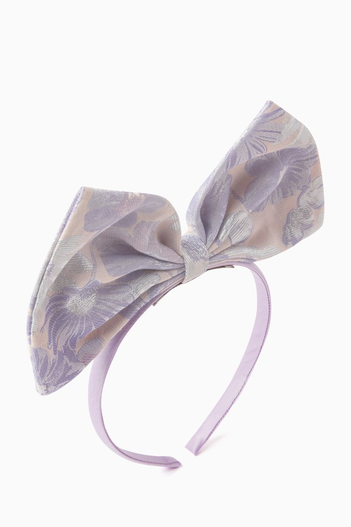 Giant Bow Headband, Purple