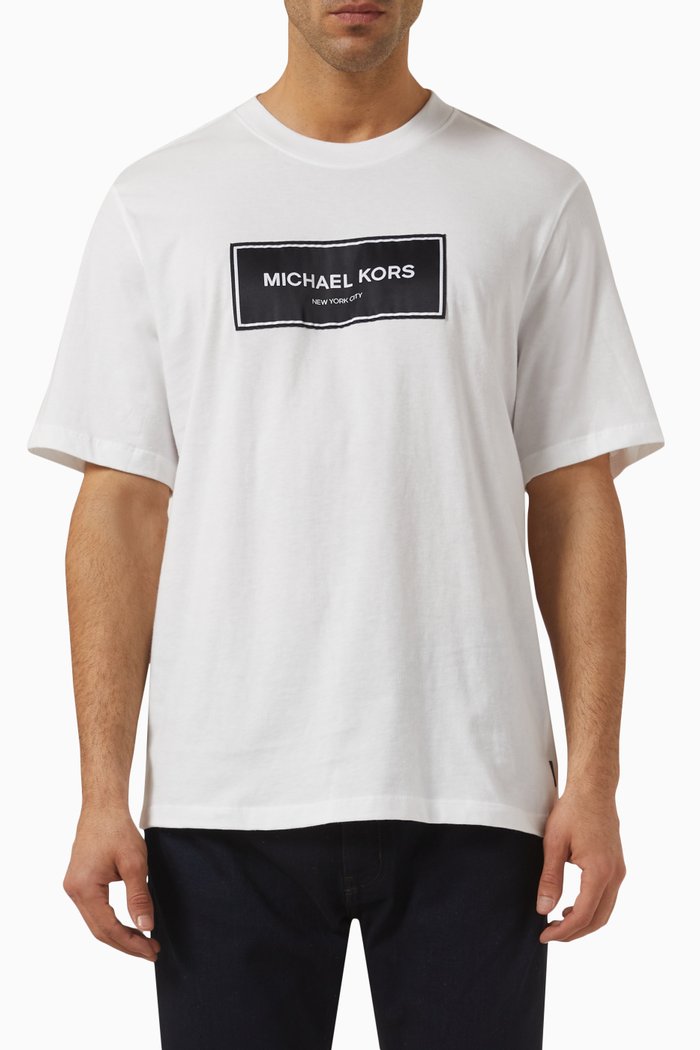 

Flagship logo T-shirt in Cotton Jersey, White