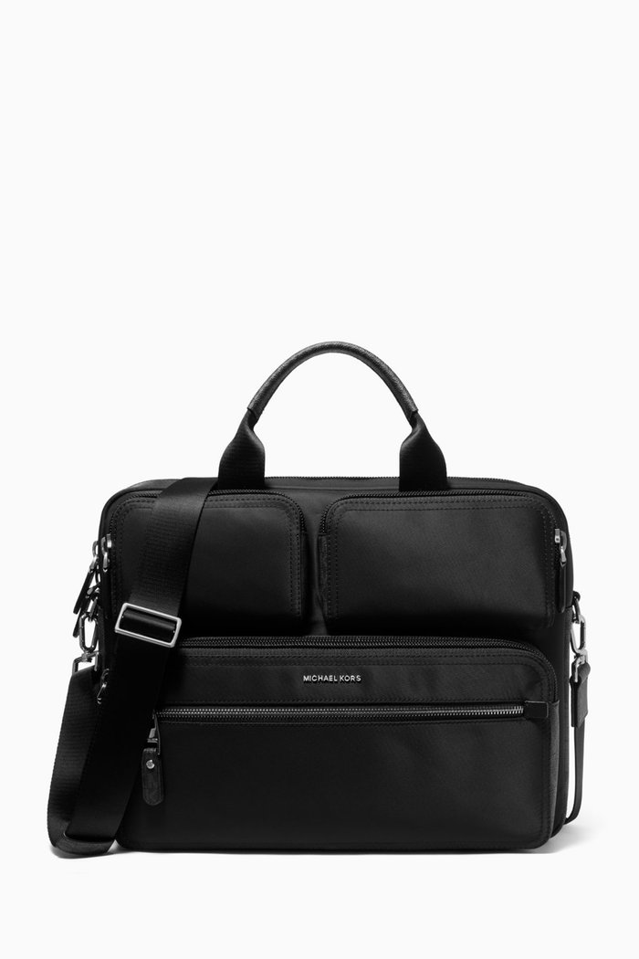 

Brooklyn Briefcase in Nylon, Black