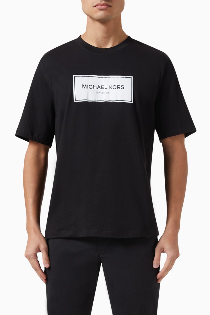 

Flagship Logo T-shirt in Cotton Jersey, Black