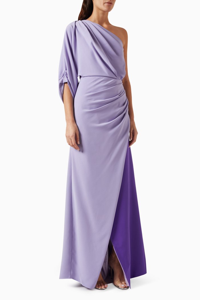 

One-shoulder Gown, Multicolour