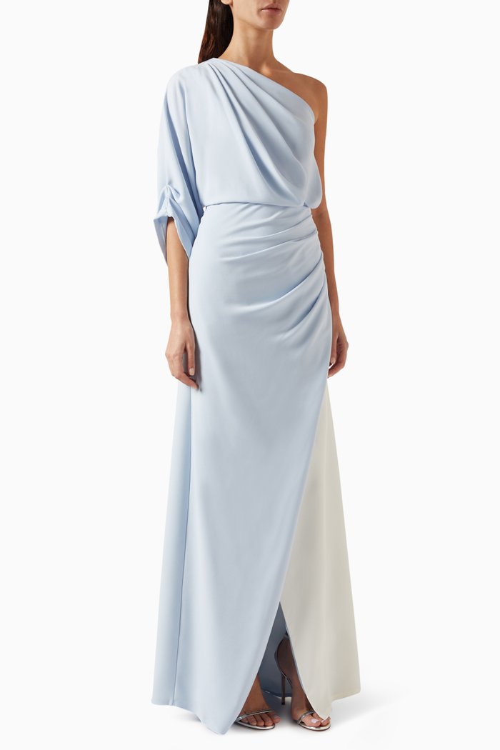 

One-shoulder Gown, Multicolour