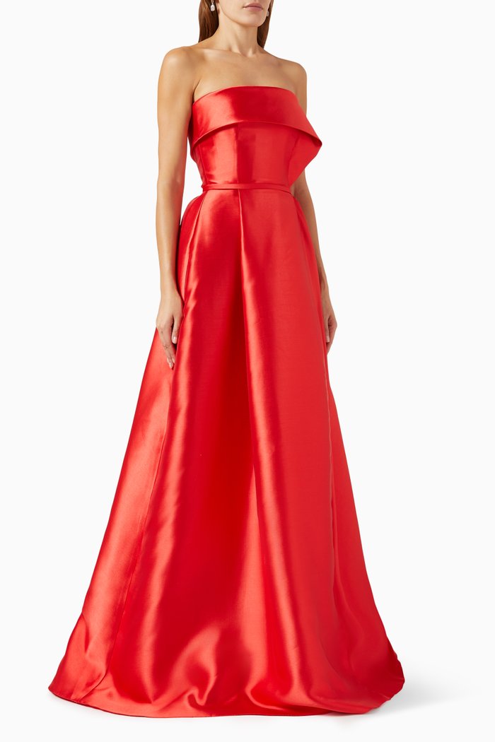 

Strapless Gown, Red
