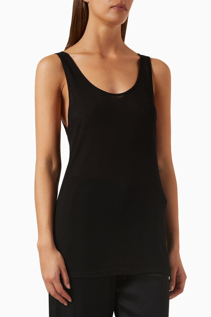 

Tank Top in Jersey-cotton, Black
