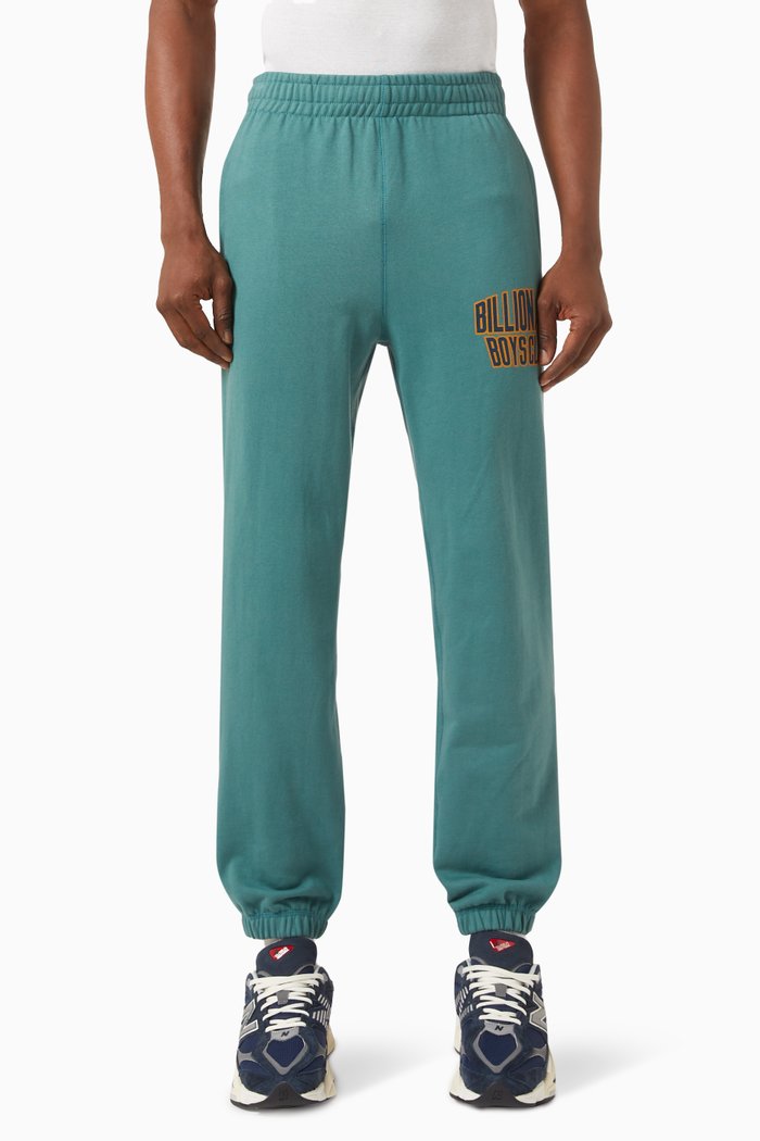 

Campus Logo Sweatpants in Cotton, Green