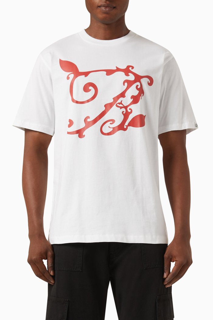 

Emblem T-shirt in Cotton-jersey, White