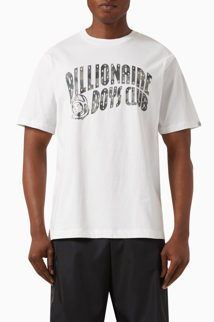 

Camo Arch Logo T-shirt in Cotton-jersey, White