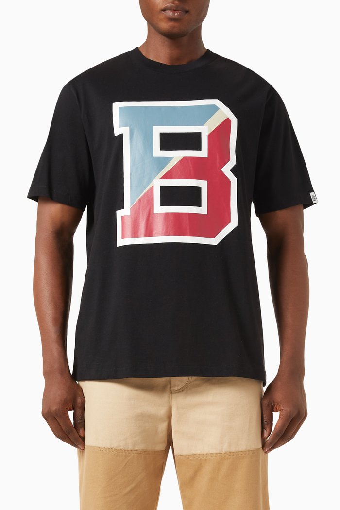 

Collegiate Logo T-shirt in Cotton-jersey, Black