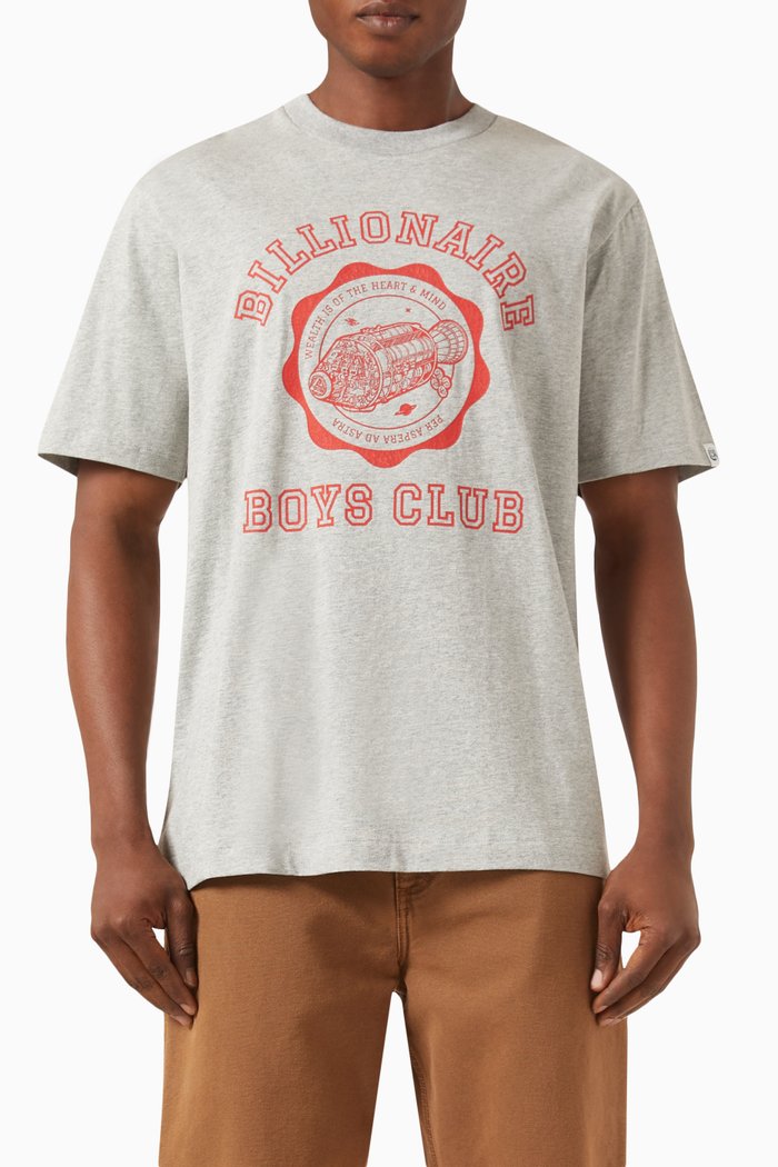 Academy Logo T-shirt in Cotton-jersey, Grey