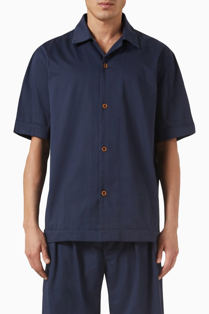 

Bakhoven Shirt in Cotton, Blue