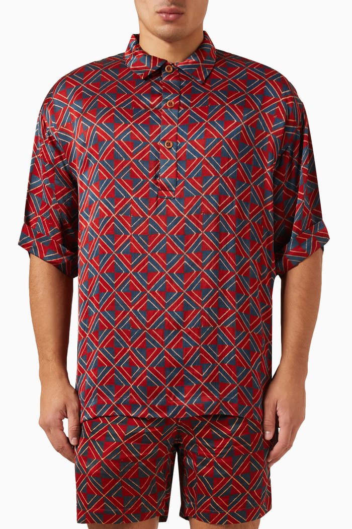 

Benirras Shirt in Cotton, Red