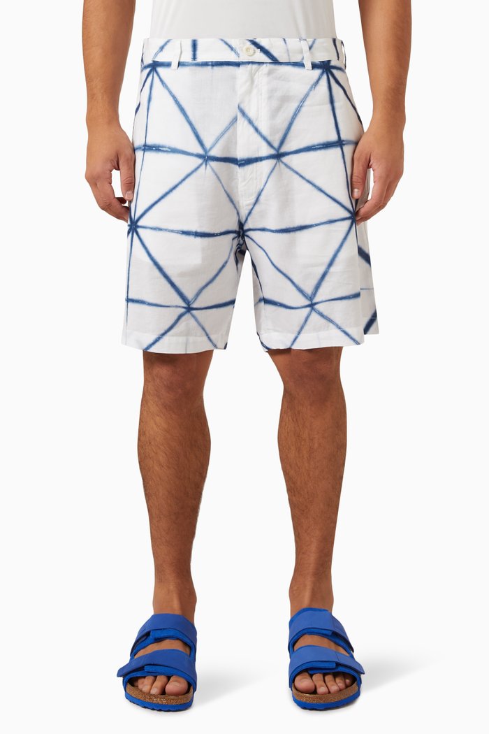 

Leeward Striped Shorts in Cotton, Multicolour
