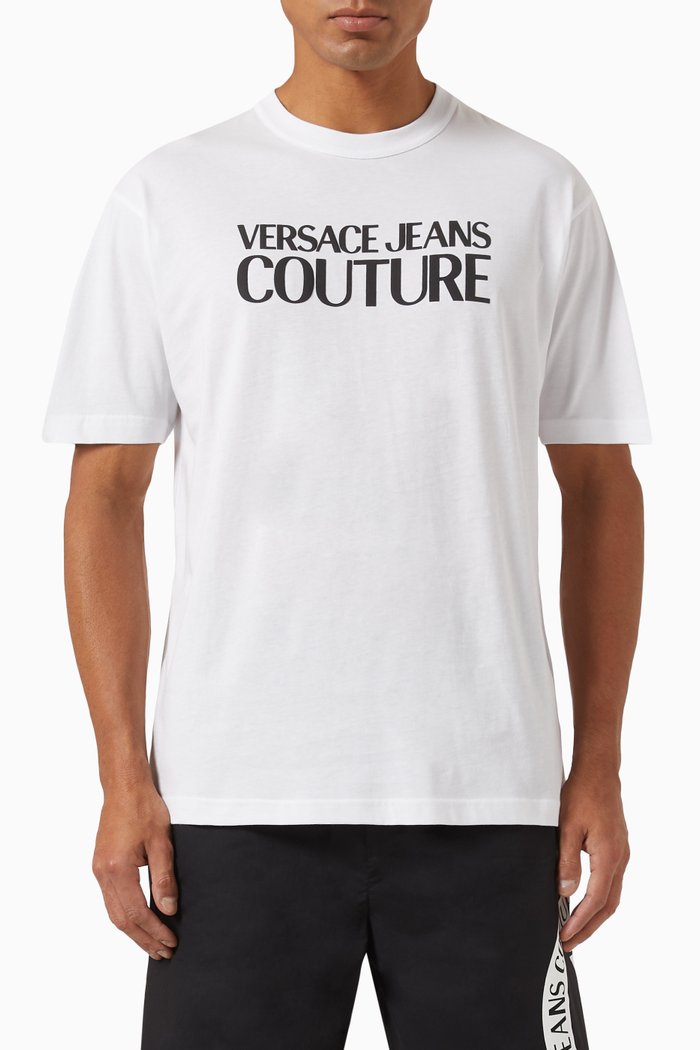 

Institutional Logo T-shirt in Cotton Jersey, White