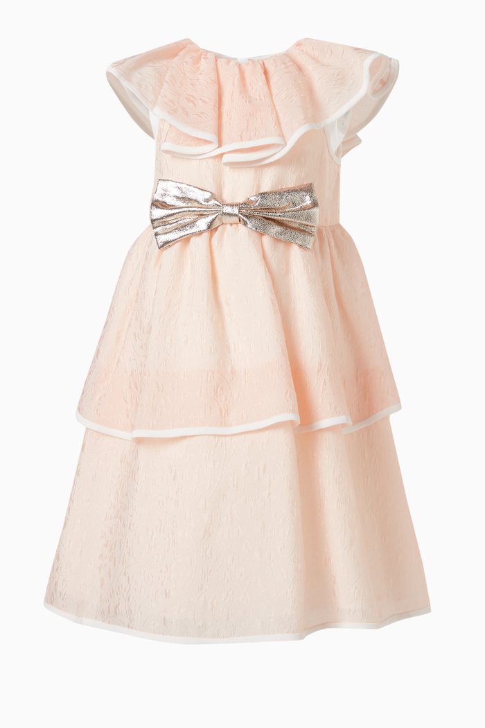 

Ruffled Tiered Dress, Pink