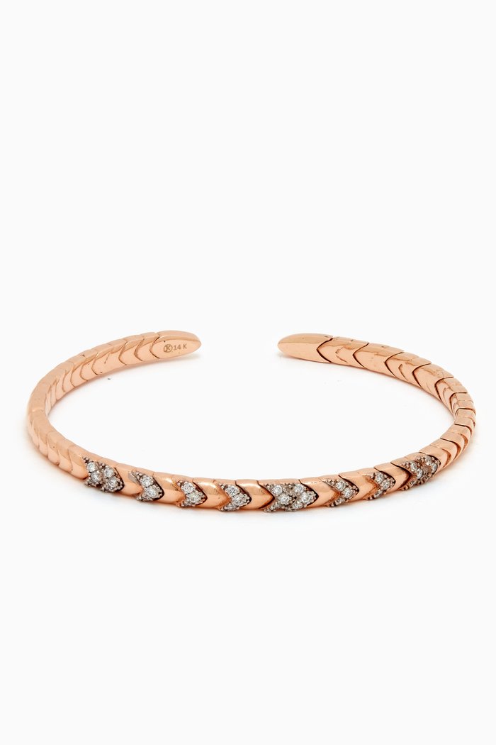 

Boa Diamond Cuff in 14kt Rose Gold
