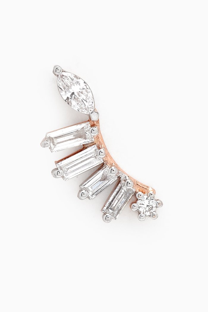 

Cleopatra Diamond Single Earring in 14kt Rose Gold