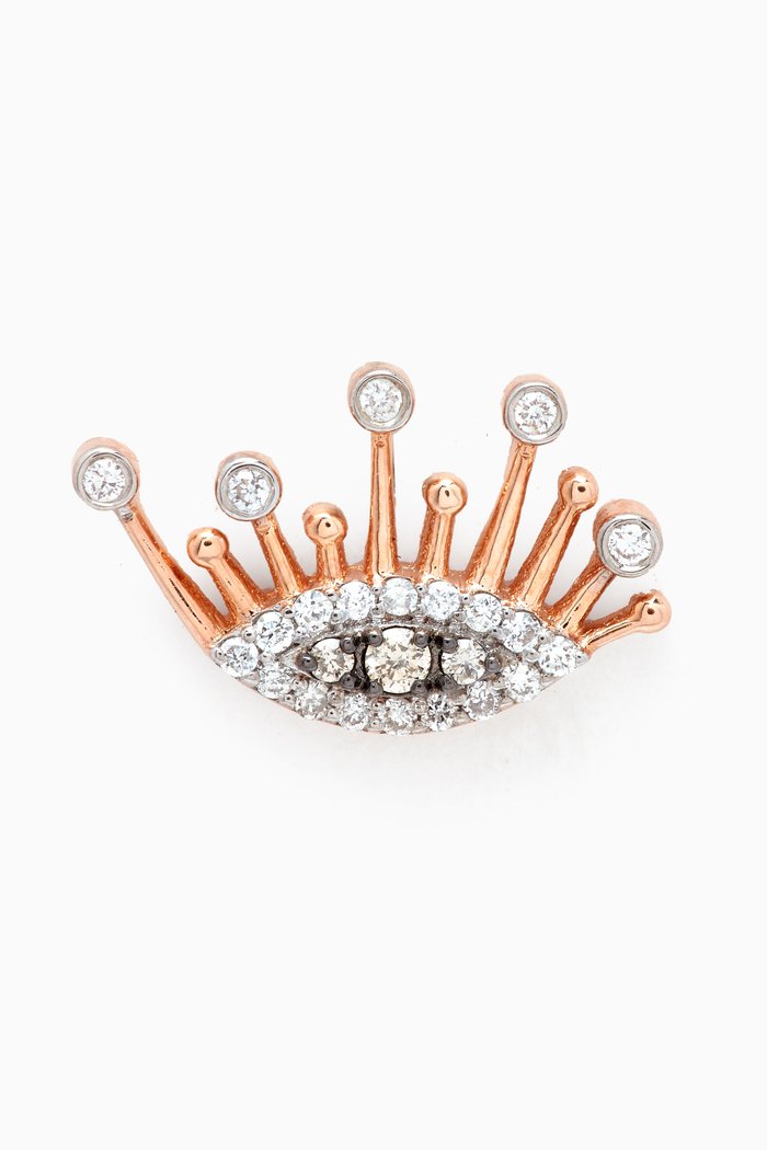 

10th Eye Eternal Vision Diamond Single Earring in 14kt Rose Gold