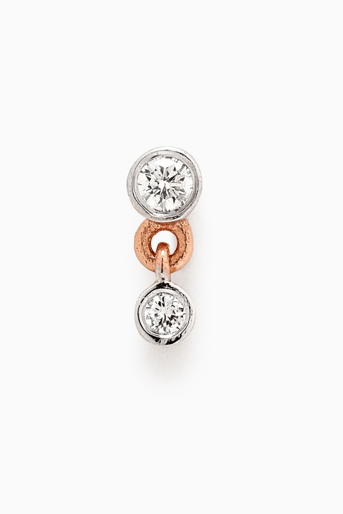 

Solitaire Diamond Single Earring in 14kt Rose Gold