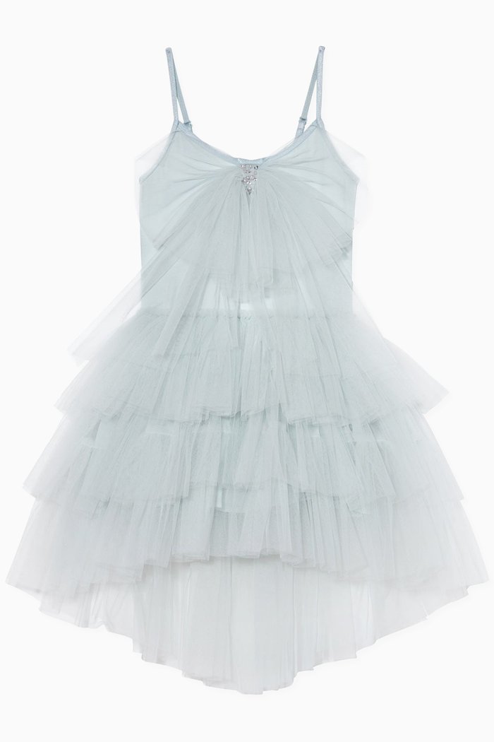 

Kiss Tutu Dress in Cotton and Nylon, Blue
