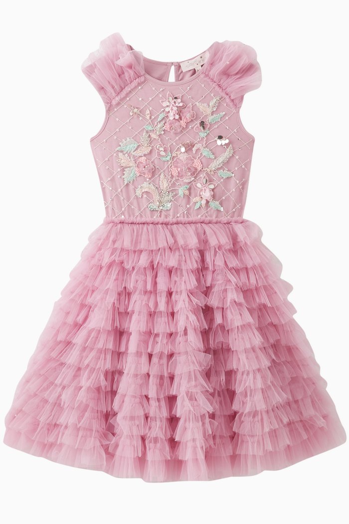 

Empire Rose Tutu Dress in Nylon, Purple