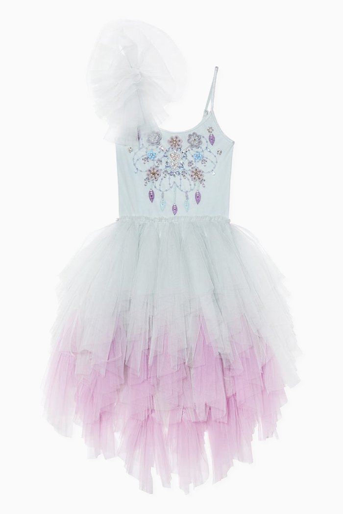 

Chandelier Tutu Dress in Cotton and Nylon, Multicolour