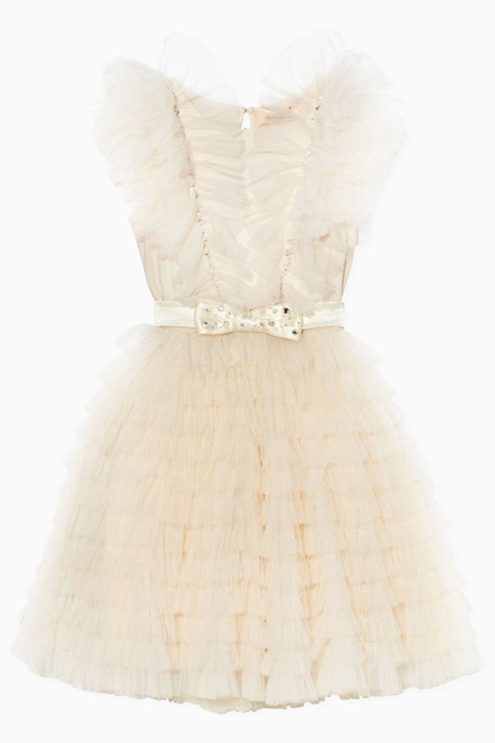 

Walking on Sunshine Tutu Dress in Cotton and Nylon, Neutral