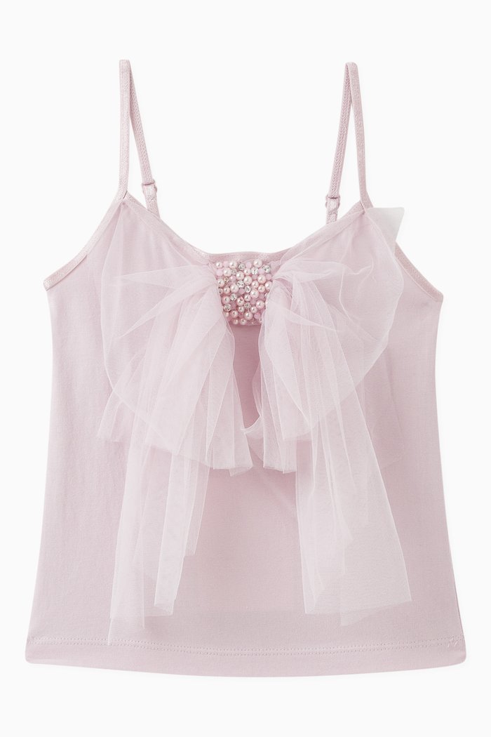 

Kiss Top in Cotton and Nylon, Purple