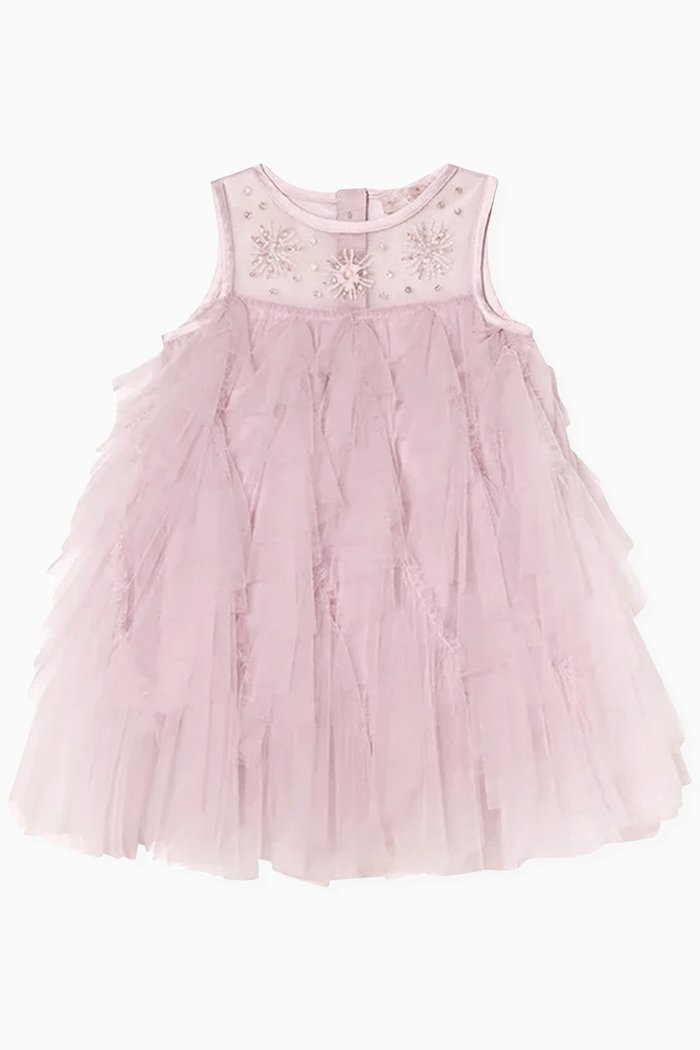 

Bebe New Romantic Tulle Dress in Nylon, Purple