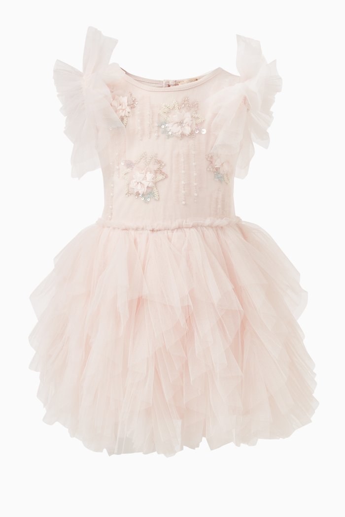 Bébé Botanical Bliss Tutu Dress, Pink