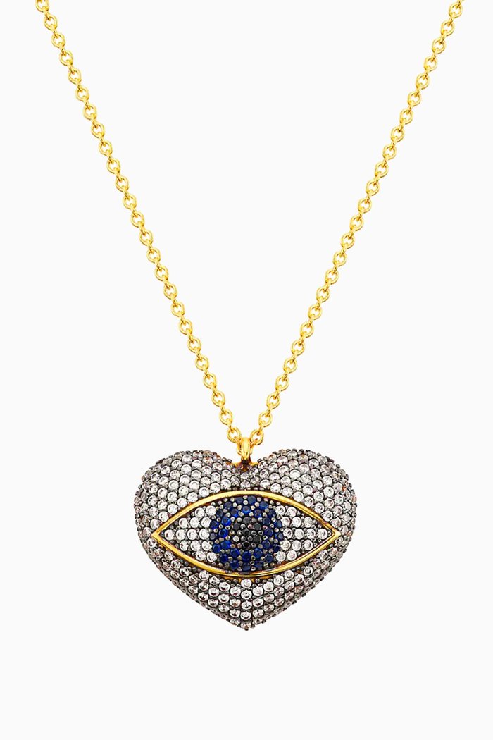 

Occhio del Amore Pendant Necklace in 24kt Gold-plated Bronze