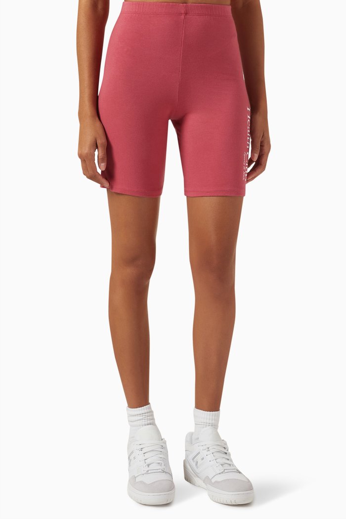 

Health Club Biker Shorts in Cotton, Pink