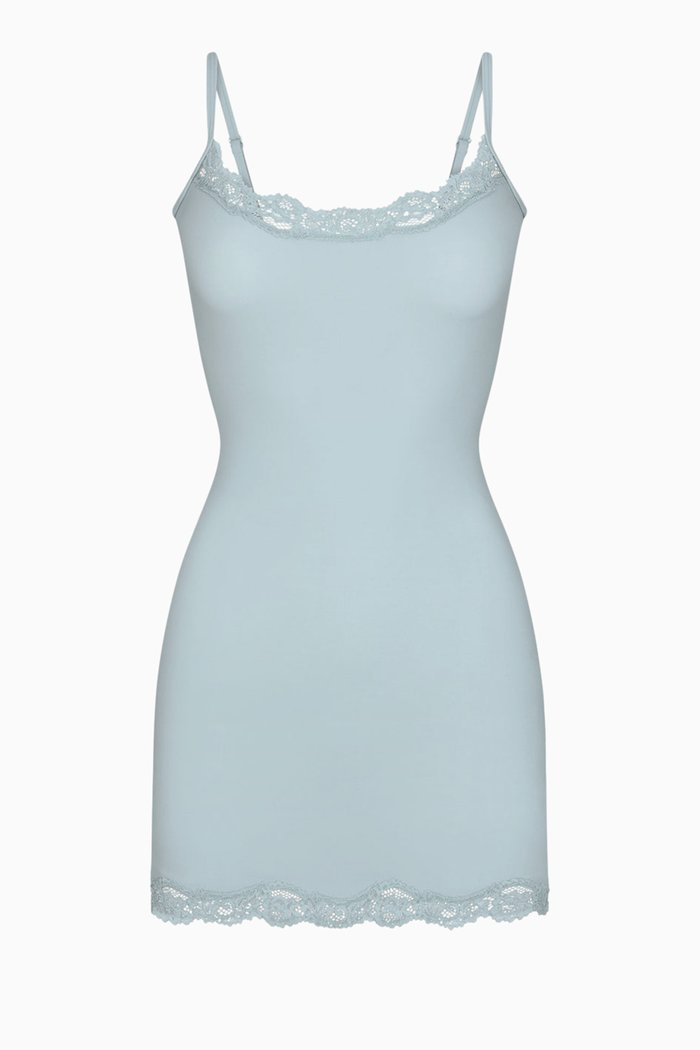 Fits Everybody Lace Slip Dress, Blue