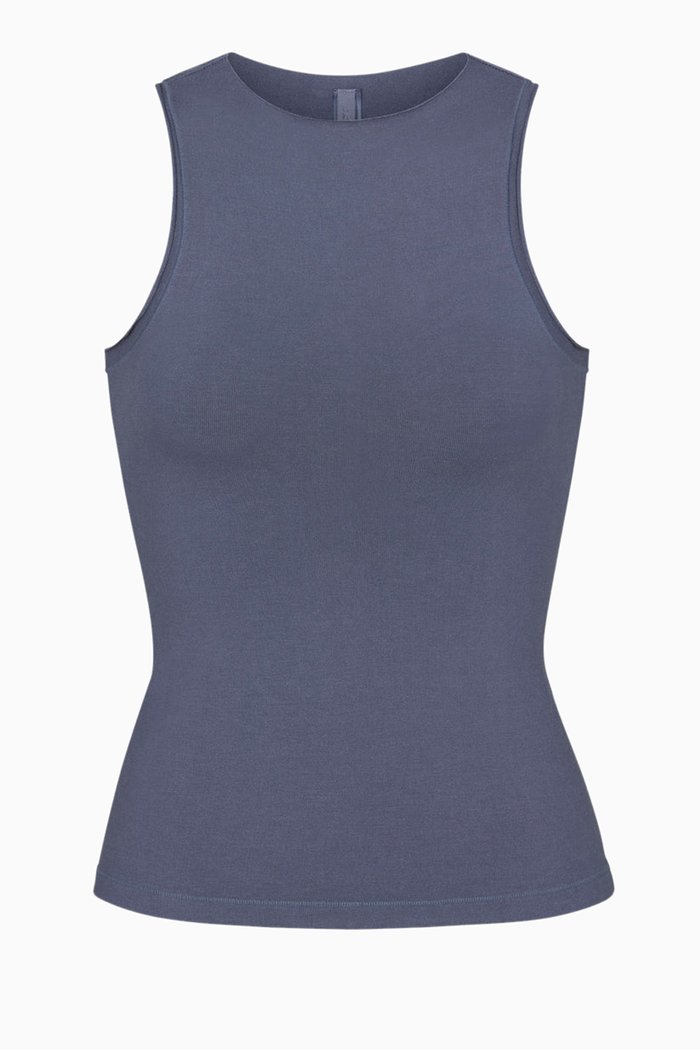 

Outdoor Mock Neck Tank Top, Blue