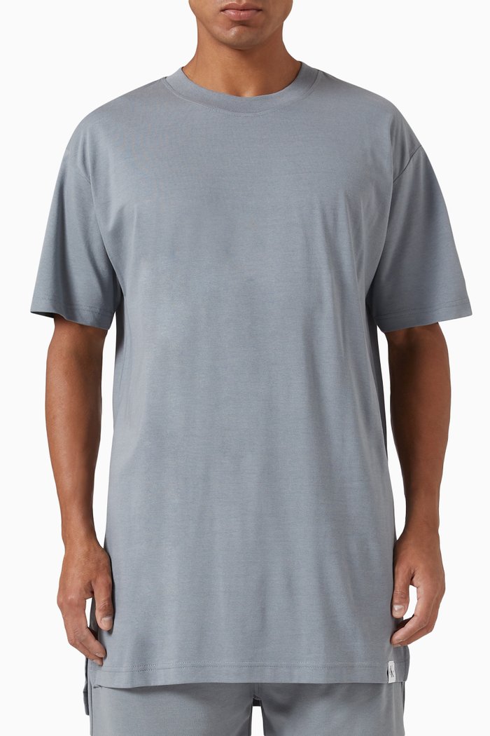 

Modern T-Shirt in Cotton Blend, Grey