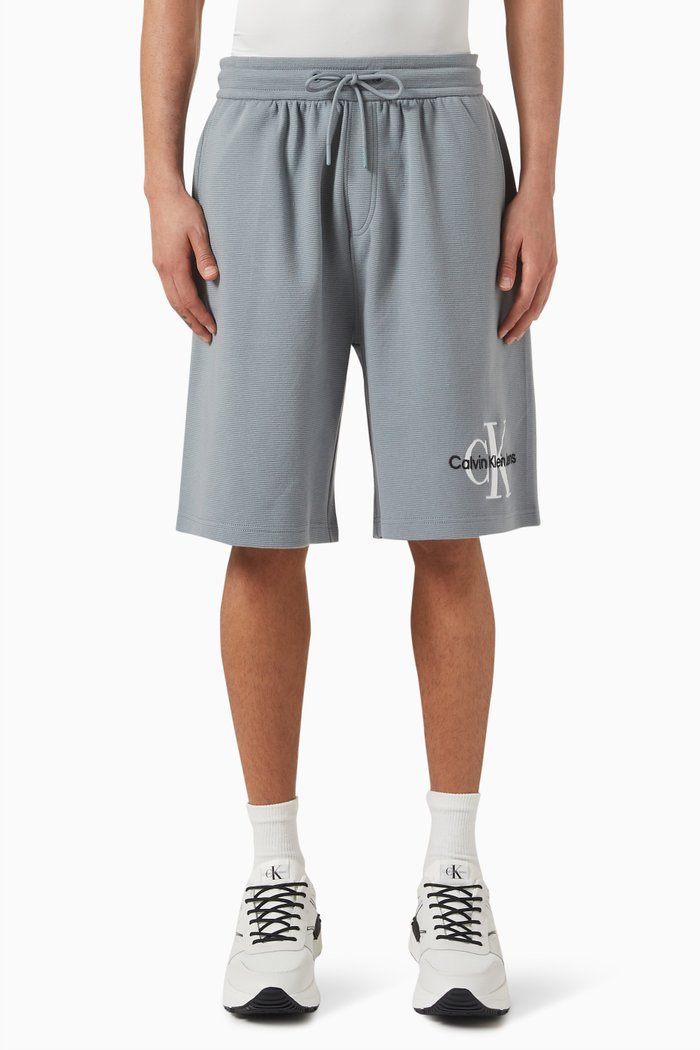 

Monologo Shorts in Rib Knit, Grey