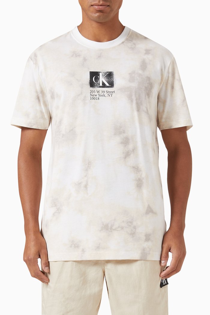 

Tie Dye T-shirt in Organic Cotton Blend, Multicolour