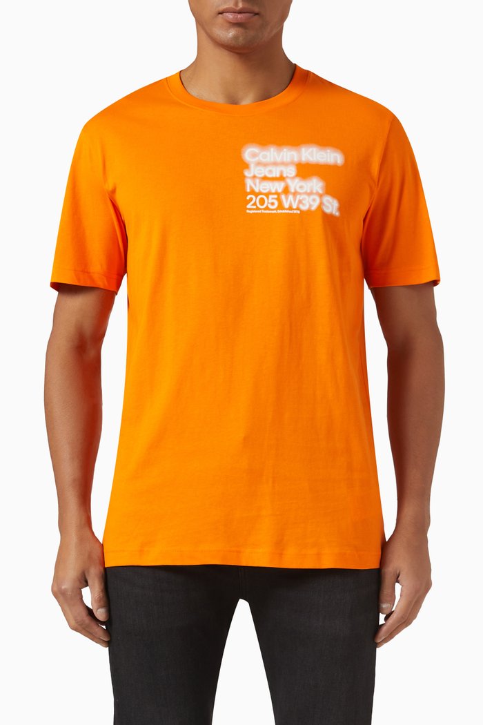 

Logo T-shirt in Organic Cotton Jersey, Orange