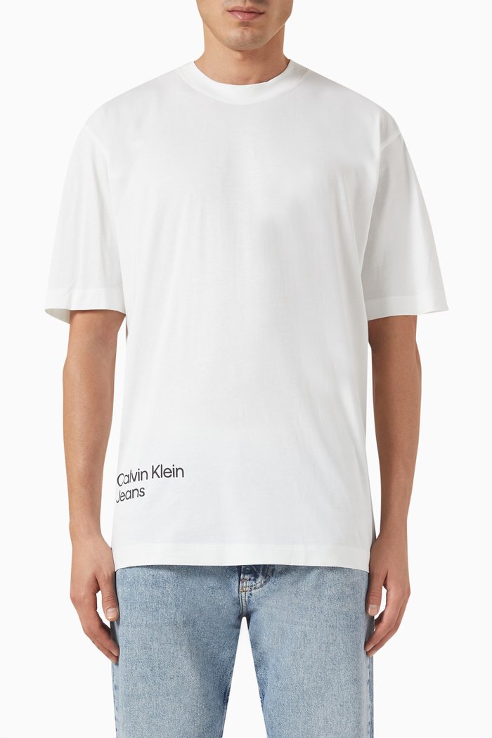 

Relaxed T-shirt in Organic Cotton Jersey, White