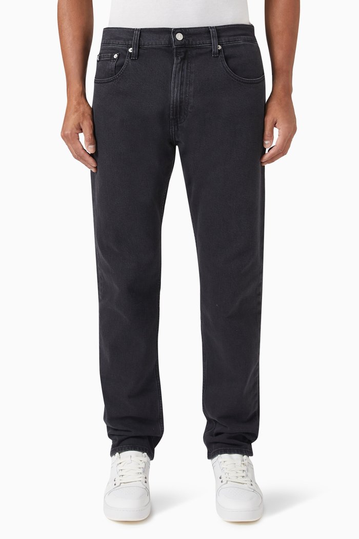 

Straight Fit Jeans in Denim, Black